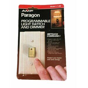 AMF Parago Programmable Light Switch & Dimmer Model LT-402 Vintage New Package